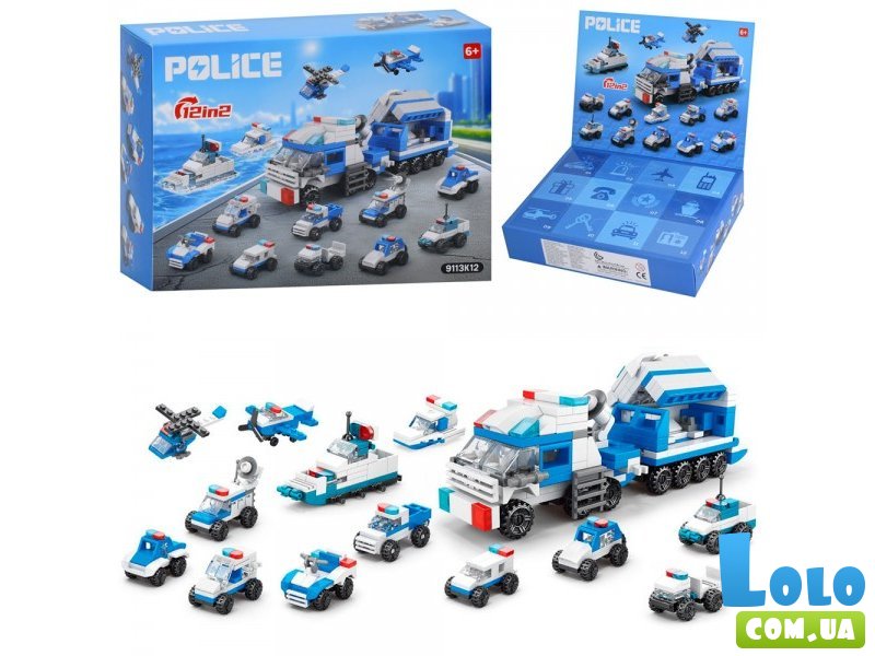 Конструктор адвент-календарь 12в2 Полиция (9113K12)