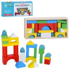 Конструктор деревянный Строительные блоки Городок, Limo Toy, 26 дет.
