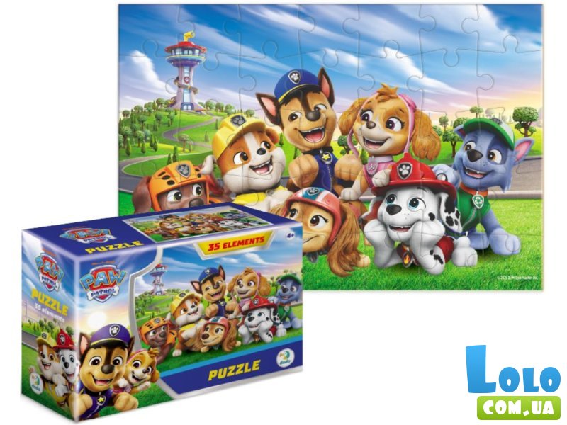 Пазл-мини Встреча у башни Paw Patrol, DoDo, 35 эл.