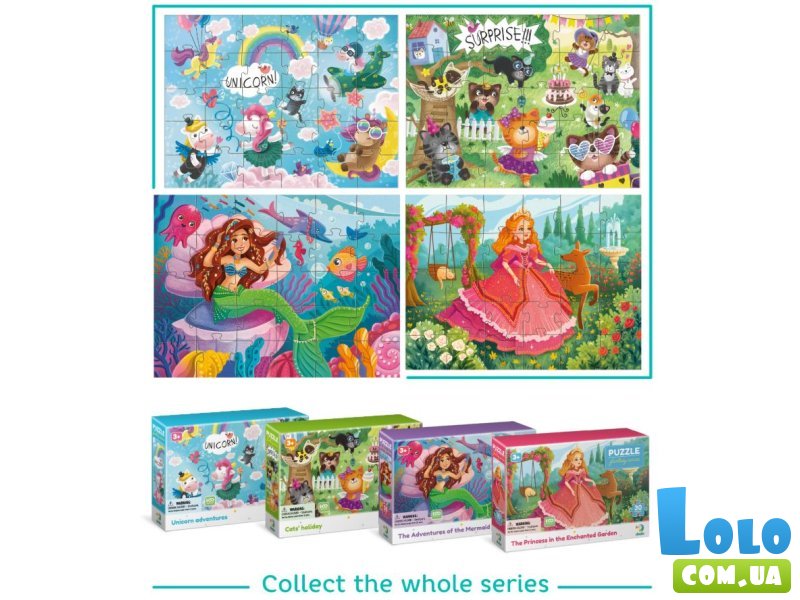 Пазл Приключения русалочки, DoDo, 30 эл.