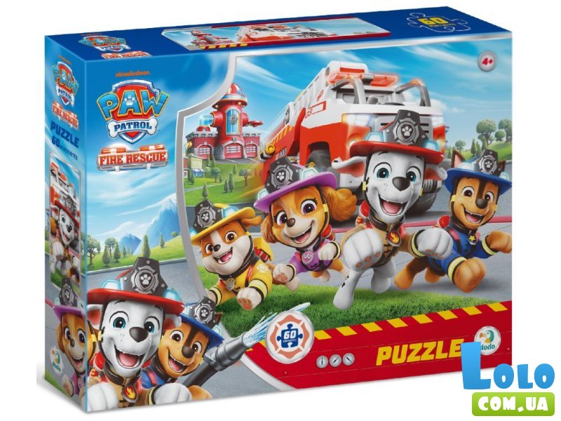 Пазл Пожарно-спасательная станция Paw Patrol, DoDo, 60 эл.