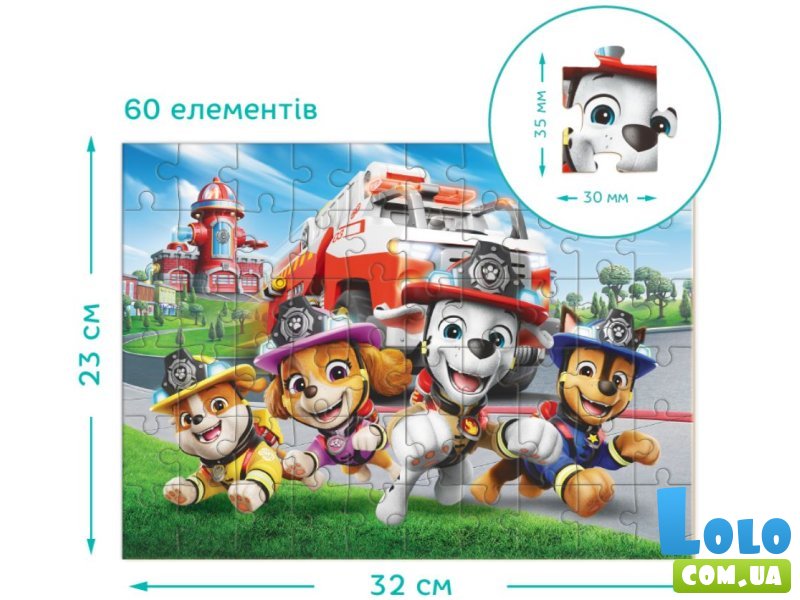 Пазл Пожарно-спасательная станция Paw Patrol, DoDo, 60 эл.