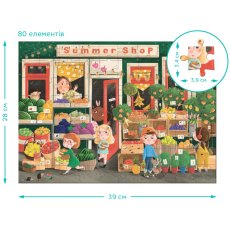 Пазл Летние вкусности Ищи и находи, DoDo, 80 эл.