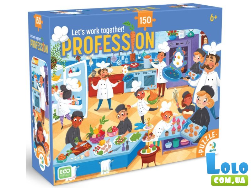 Пазл Профессии Повар, DoDo, 150 эл.