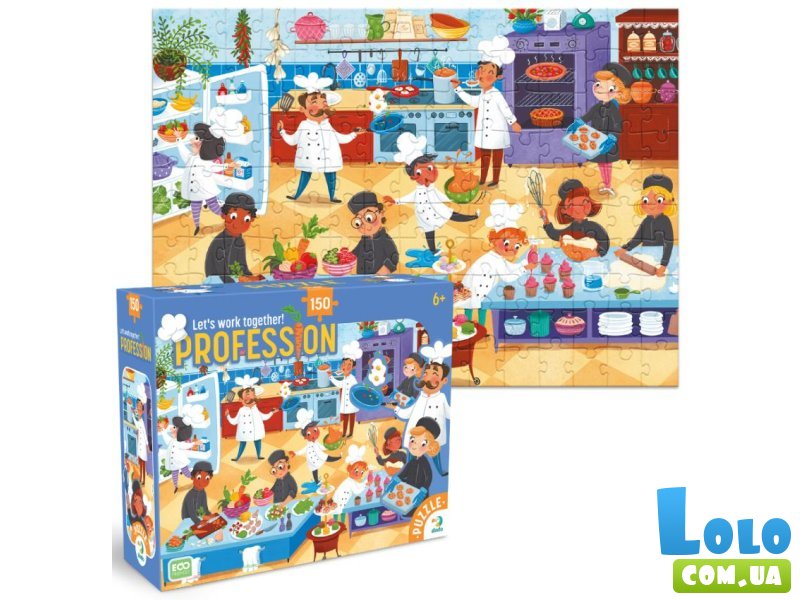 Пазл Профессии Повар, DoDo, 150 эл.