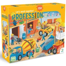 Пазл Профессии Строитель, DoDo, 150 эл.