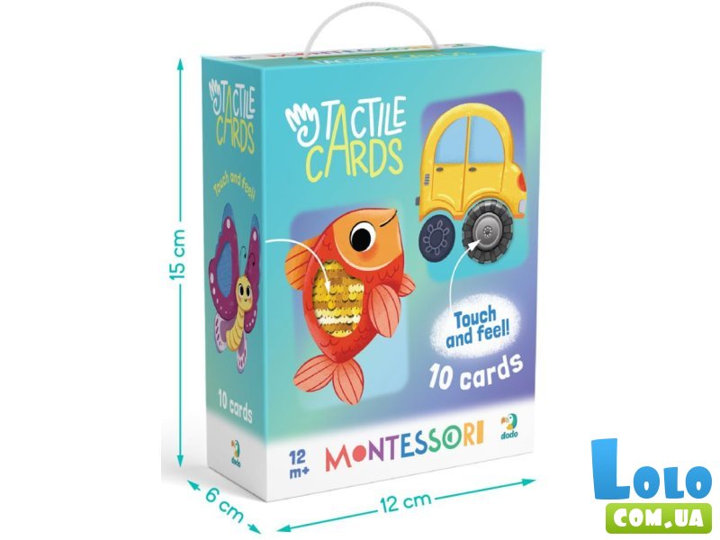 Тактильный набор карточек Монтессори На прогулке, DoDo
