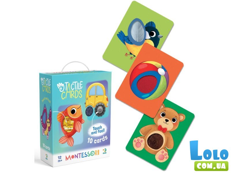 Тактильный набор карточек Монтессори На прогулке, DoDo