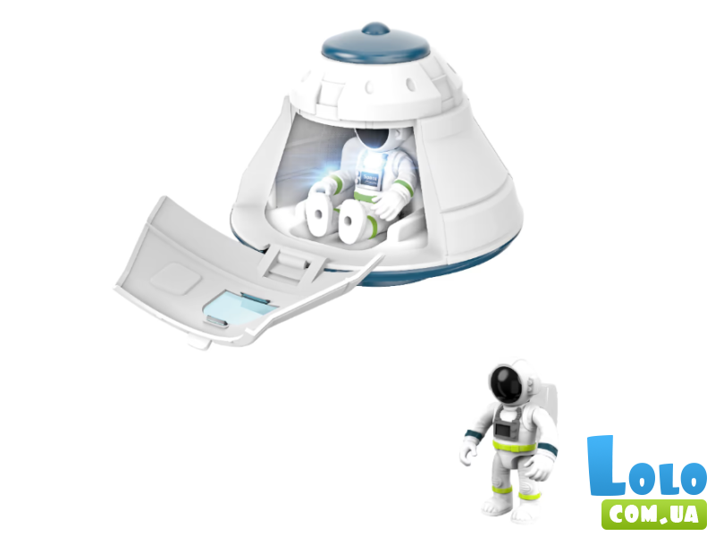 Космическая капсула с космонавтом