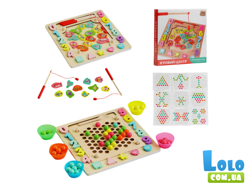 Деревянная логическая доска с магнитной рыбалкой, Fun Game