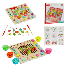 Деревянная логическая доска с магнитной рыбалкой, Fun Game