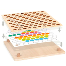 Деревянный сортер с шариками и мозаикой