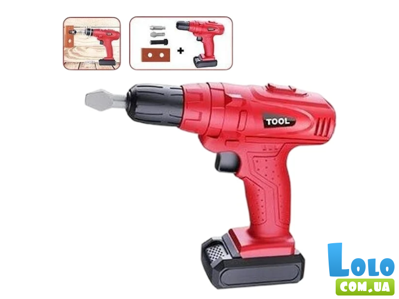 Шуруповерт детский со сменными насадками Power Tools T 110 D