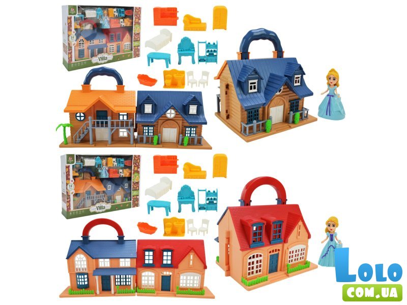 Домик для кукол с мебелью (в ассортименте)