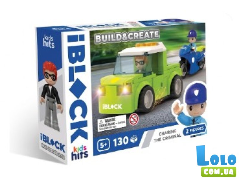 Конструктор Погоня за преступником, iBlock (KH41/003/4), 130 дет.