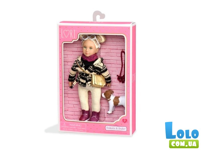 Кукла Lori с собачкой Джек Рассел, 15 см