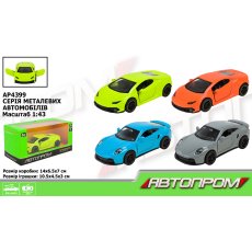 Машина металлическая, Автопром (в ассортименте)