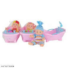 Пупс с ванночкой (в ассортименте)