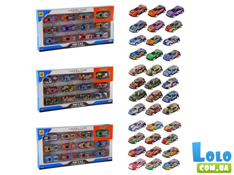 Набор металлических машин (в ассортименте)