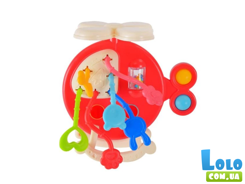 Погремушка тактильная с прорезывателем (в ассортименте)