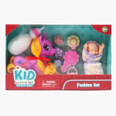 Игровой набор пони и пупс с аксессуарами