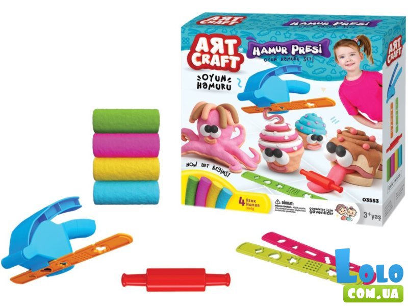 Тесто для лепки Морские животные, Dede, 4 цвета