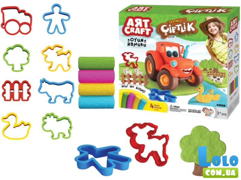 Тесто для лепки Ферма, Dede, 4 цвета