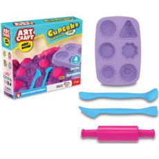 Кинетический песок + формочки Лепка кексов, Dede, 500 г