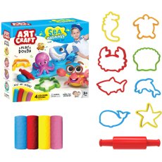 Тесто для лепки Морские животные, Dede, 4 цвета