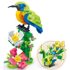 Конструктор 2 в 1 Оранжевая птичка-Павлин, BanBao (ET615), 247 дет.