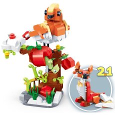 Конструктор 2 в 1 Красочная птичка-Лис, BanBao (ET616), 265 дет.