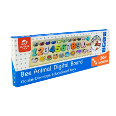 Деревянная развивающая интерактивная доска-сортер