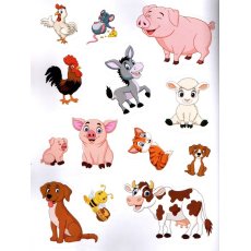 Книга Веселая ферма Sticker book малышам + наклейки, Манго-book