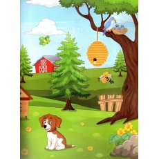 Книга Веселая ферма Sticker book малышам + наклейки, Манго-book