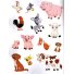 Книга Веселая ферма Sticker book малышам + наклейки, Манго-book