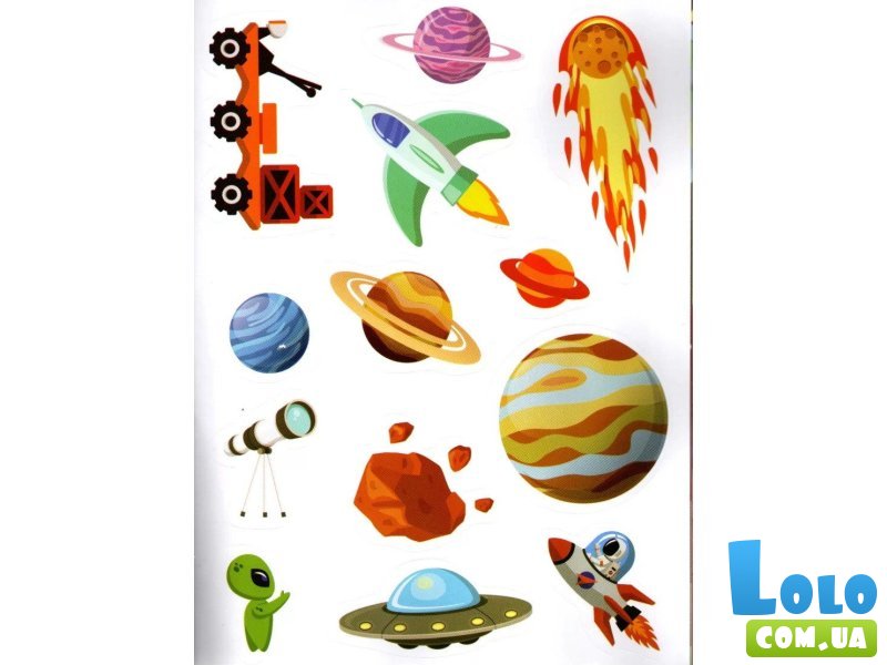 Книга Дальний космос Sticker book малышам + наклейки, Манго-book