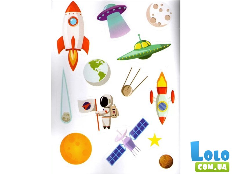 Книга Дальний космос Sticker book малышам + наклейки, Манго-book