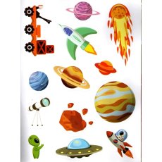 Книга Дальний космос Sticker book малышам + наклейки, Манго-book