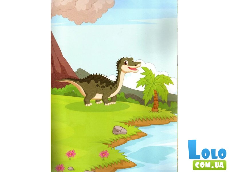 Книга Мир динозавров Sticker book малышам + наклейки, Манго-book