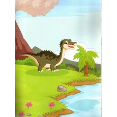 Книга Мир динозавров Sticker book малышам + наклейки, Манго-book