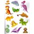 Книга Мир динозавров Sticker book малышам + наклейки, Манго-book