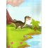 Книга Мир динозавров Sticker book малышам + наклейки, Манго-book