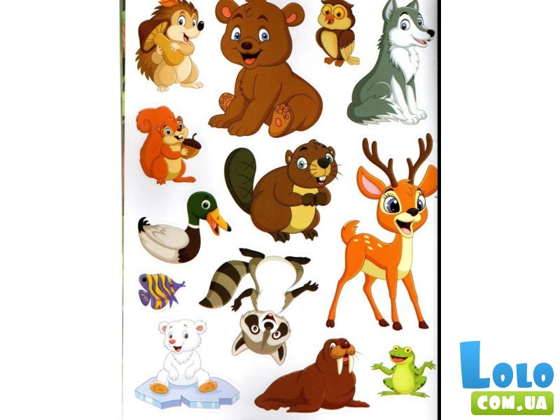 Книга Животные мира Sticker book малышам + наклейки, Манго-book