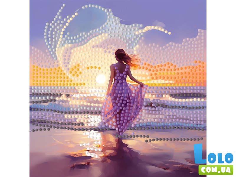 Алмазная мозаика Сила стихий, Strateg (18х18 см)