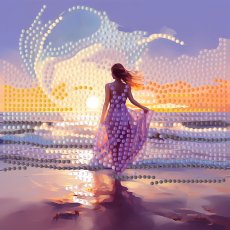 Алмазная мозаика Сила стихий, Strateg (18х18 см)