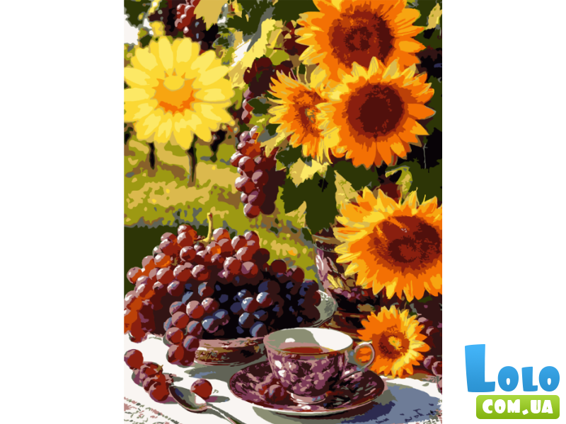 Картина по номерам Подсолнечное лето, Strateg (30х40 см)