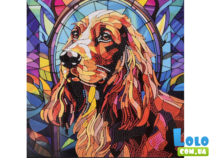 Алмазная мозаика Верный пес, Strateg (30х30 см)