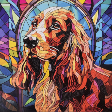 Алмазная мозаика Верный пес, Strateg (30х30 см)