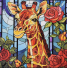 Алмазная мозаика Жирафовая сказка, Strateg (30х30 см)