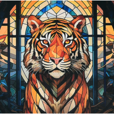 Алмазная мозаика Могучий взгляд, Strateg (30х30 см)